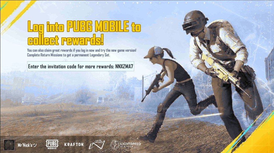 Mutadali1899's tweet photo. Complete PUBG MOBILE Return Missions! Collect a permanent epic outfit for free! My invitation code: NNXZMA7 https://t.co/MTQCuBf6IO https://t.co/ebdgtW1t1n