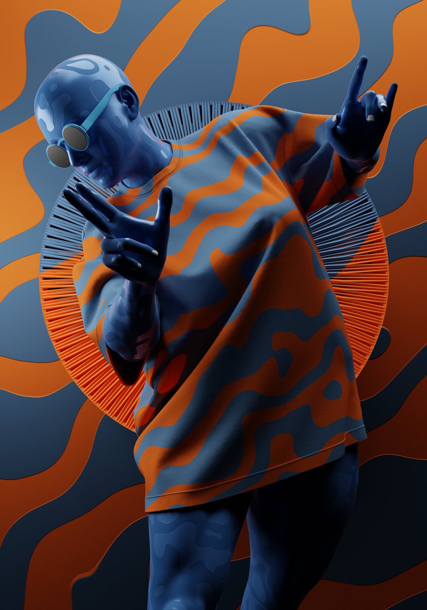 Shots from a recent Wearable Design collab with <a href="/asa_th_meta_elf/">ÀSÁ -Elf of the Metaverse</a>. Always wanted to do lil bit of textile pattern work. She handled the T-Shirt design and texturing. I handled the patterns, coloring, environment, lighting and rendering...