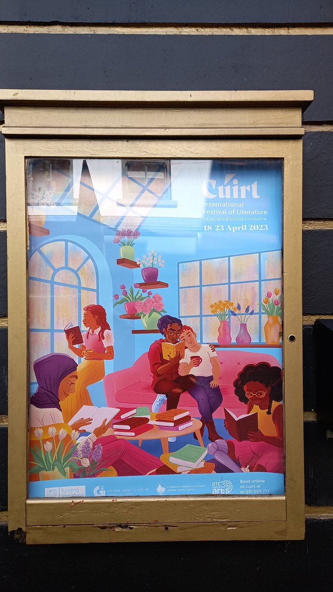 DeanKellyArts's tweet photo. Heading in to remember #KevinHiggins, must say I do love this year's @CuirtFestival poster! @AnTaibhdhearc https://t.co/c6k3MS4jcv