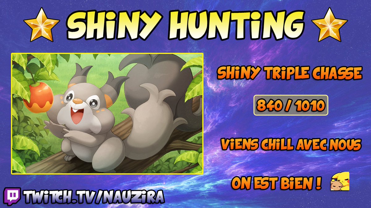 NauziraTv's tweet photo. Coucou 🤗

La chasse au Pokemon Brillant est ouverte 🤩

On approche vite des 900 💪

Viens avec nous 😍

➡️ https://t.co/EPUCu4c5Ez ⬅️

#pokemon #ShinyPokemon #PokemonScarletViolet #twitch #twitchstreamer #PokemonTCG https://t.co/PilCmFGoTr