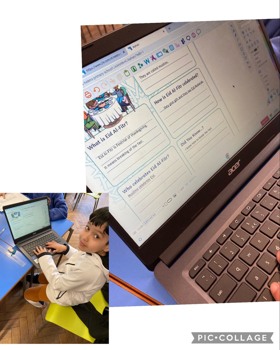 sthelensp's tweet photo. Year 3 have been been creating a digital fact file all about Eid #sthpcelebrate #sthphuman #sthp4purposes #sctech #sthpllc https://t.co/xrrsUbopcq