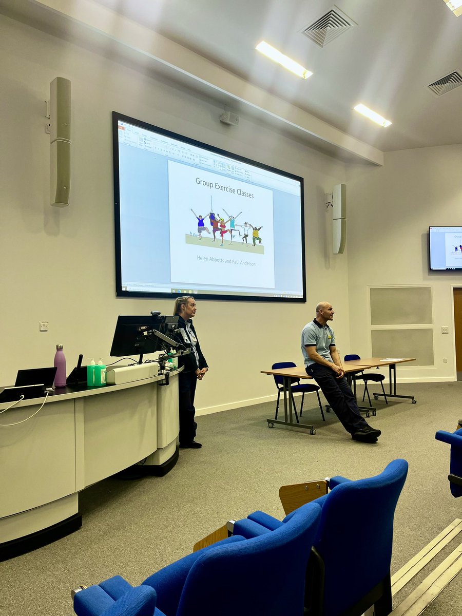 Jacquih0lmes's tweet photo. Thanks to the fabulous Paul &amp; Helen from MSK and Neuro-outpatients who delivered a great session to our Band 3 and 4 assistants on the benefits of exercise classes and how to deliver group classes! 👏🏼 thank you 💙 https://t.co/5MleezMmkh