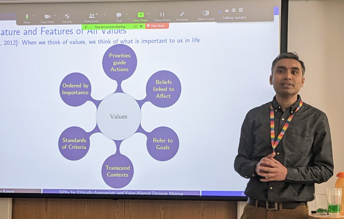 OM (@ola_michalec) on Twitter photo What a treat to hear how <a href="/bristolcs/">Bristol School of Computer Science</a> researcher, @niravajmeri interest in ethics led to the creation of multi agent models for value-aligned decision making! What a treat to hear how <a href="/bristolcs/">Bristol School of Computer Science</a> researcher, @niravajmeri interest in ethics led to the creation of multi agent models for value-aligned decision making!