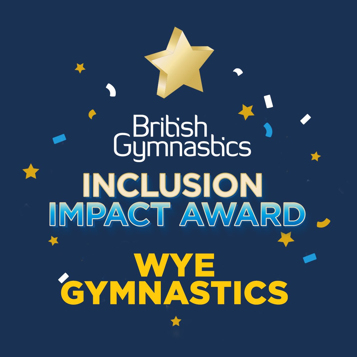 Congratulations to @WyeAndGalaxy on winning the Inclusion Impact Award 2023 👏

The judges loved your inclusion work, such as your Fit and Fed programme.

The judges also give a highly commended award to Wythall Gymnastics for their work in providing a fair experience for all.
