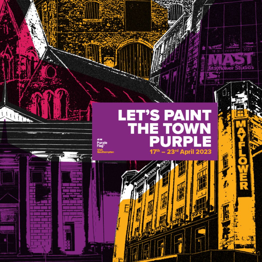 A massive thank you to Beatriz Oliveira for designing our 'Paint the Town Purple' campaign assets, a collaboration made possible through <a href="/SolentCreatives/">Solent Creatives</a>