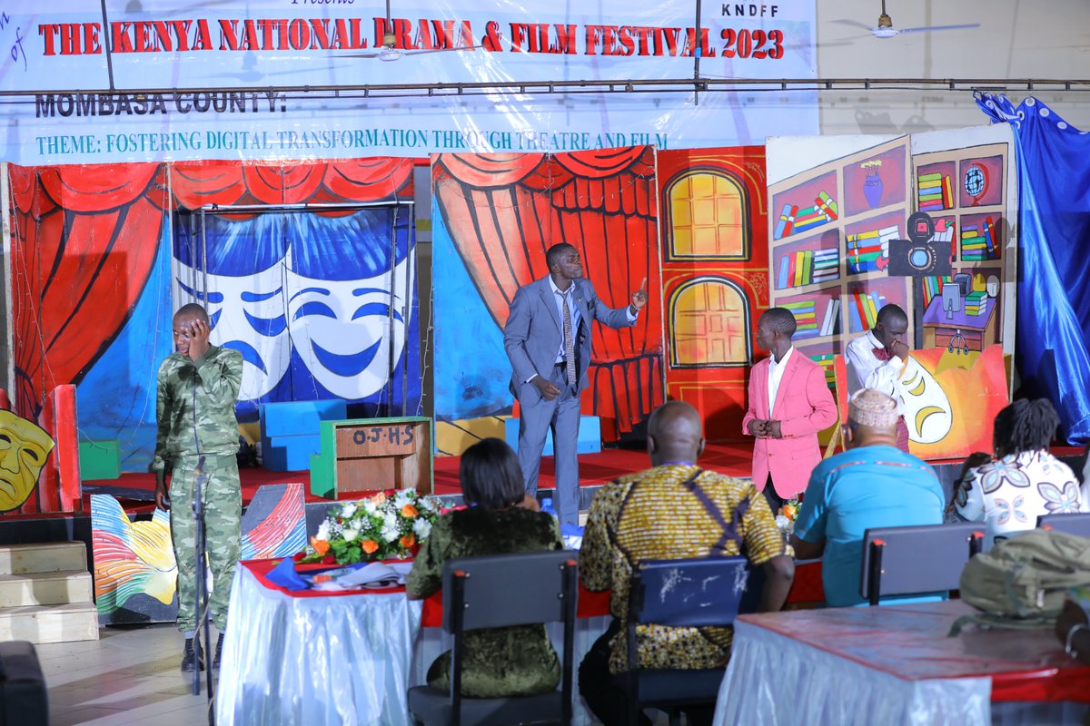 CA_Kenya's tweet photo. The energy and passion on display at the ongoing Kenya National Drama and Film Festival performances is simply amazing! The talent of these actors and actresses is truly remarkable. #DramaAndFilmFest2023 
@EduMinKenya @CADirectorGen https://t.co/A9NTS0y7vj