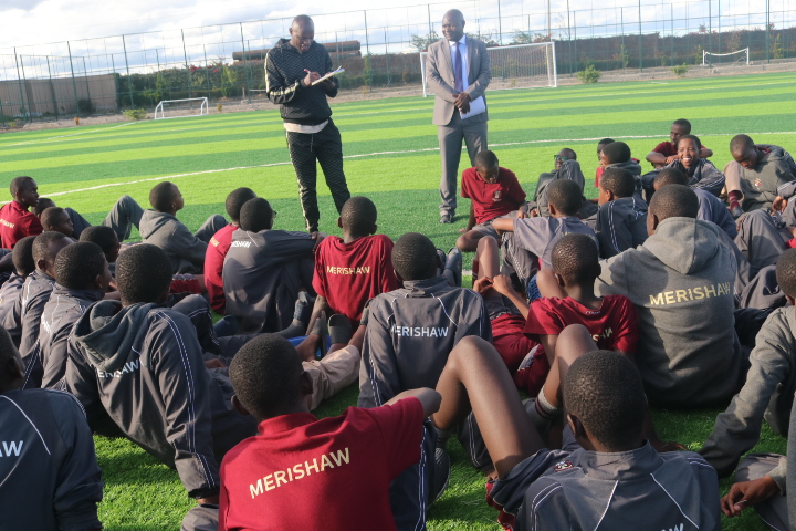 The legendary soccer star paid our Soccer Academy a courtesy call yesterday and divulged a wealth of knowledge on matters soccer to our morans. Also present was FRED AROCHO who urged our young talented players to be intentional about pursuing a career in football.