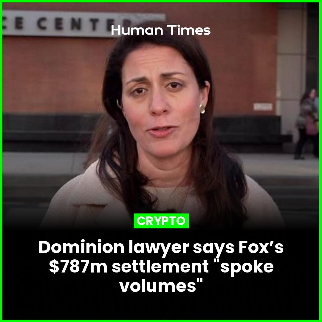 HumanTimesMedia's tweet photo. 1) Big news: Fox News has agreed to pay $787.5m to Dominion Voting Systems as a settlement for false claims about the 2020 US presidential election. #FoxNews #Dominion #Election2020 https://t.co/fXH4yZK2py