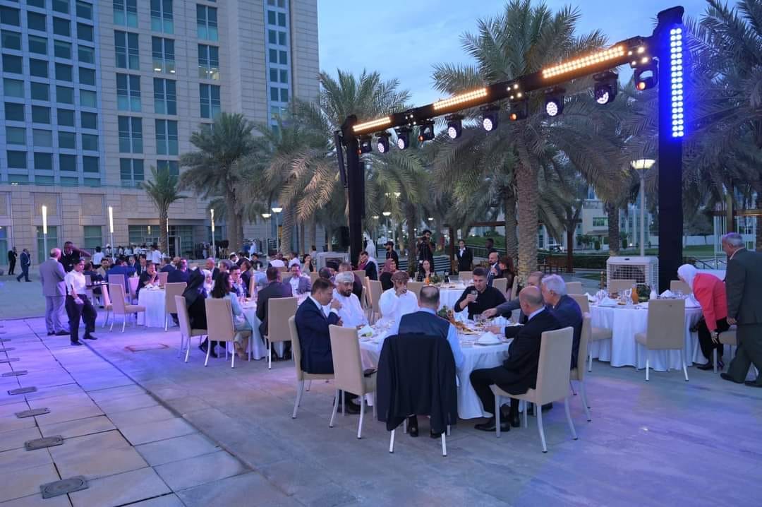 NidalKhaddour's tweet photo. بمبادرة كريمة من سمو الشيخ عبد الله بن زايد آل نهيان وزير الخارجية الإماراتي، أحيت السفارة السورية في أبو ظبي ذكرى الجلاء، وذلك في مقر وزارة الخارجية والتعاون الدولي الإماراتية. بحضور مميز للعديد من السفراء و الوزراء و شخصيات عامة في الدولة
#EVENT #embassy #UAE https://t.co/Hc6IyEknqn