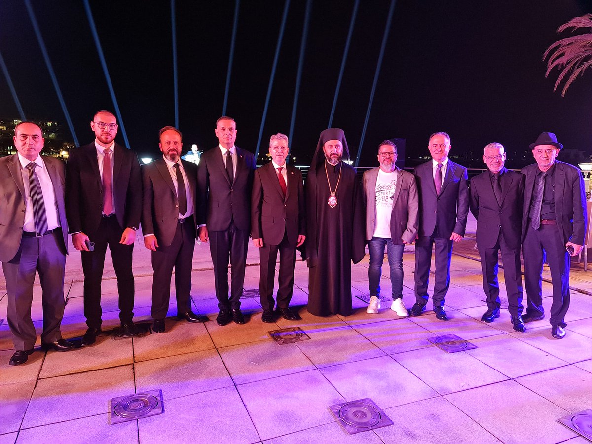NidalKhaddour's tweet photo. بمبادرة كريمة من سمو الشيخ عبد الله بن زايد آل نهيان وزير الخارجية الإماراتي، أحيت السفارة السورية في أبو ظبي ذكرى الجلاء، وذلك في مقر وزارة الخارجية والتعاون الدولي الإماراتية. بحضور مميز للعديد من السفراء و الوزراء و شخصيات عامة في الدولة
#EVENT #embassy #UAE https://t.co/Hc6IyEknqn
