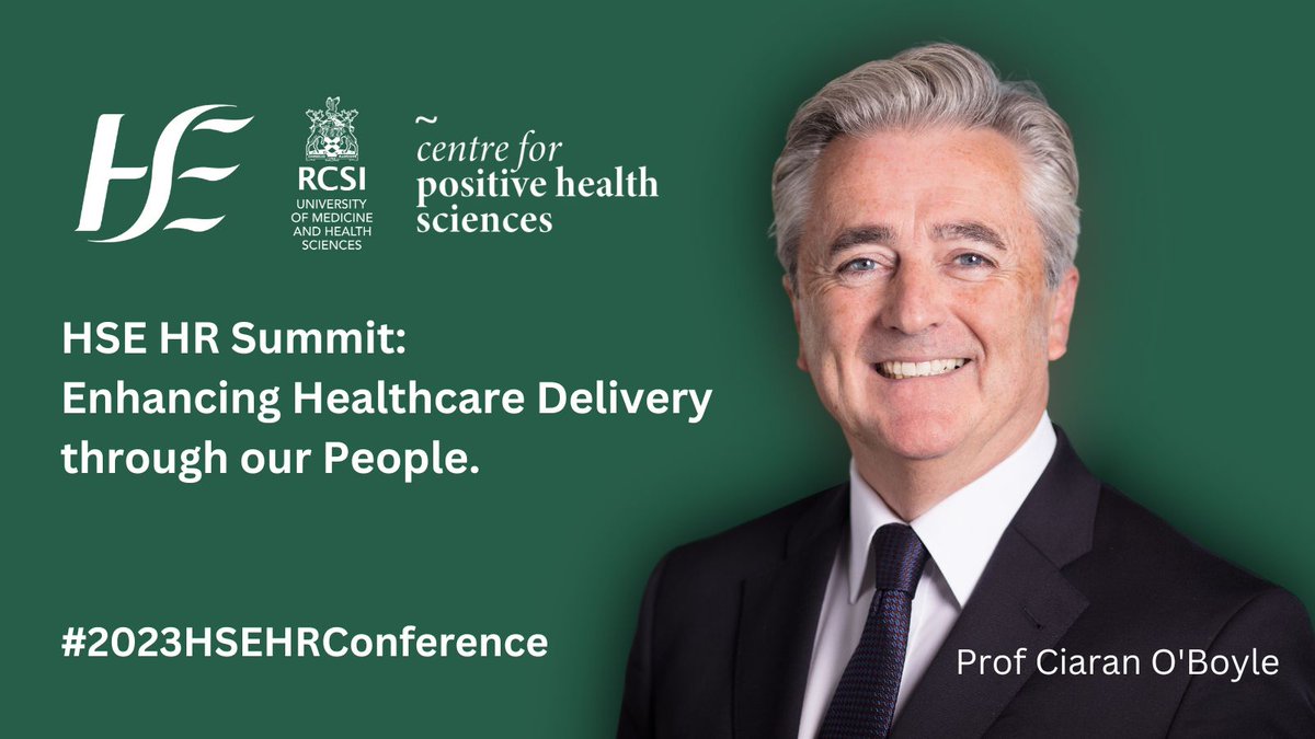 RCSI_PosHealth's tweet photo. Attending #2023HSEHRConference for HSE staff today on 'Enhancing Healthcare Delivery through our People'?

Join Prof Ciaran O'Boyle to celebrate the robust foundations of health service HR teams and discuss the upcoming challenges.

@RCSI_Irl @HSE_HR @HSELive @HsehealthW @whw_hr https://t.co/FyjWJKTML7