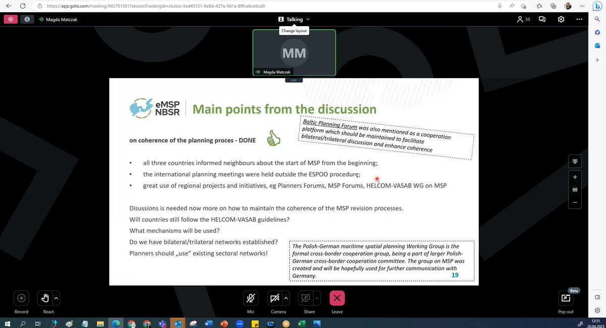 eMSPproject's tweet photo. Great to join also day 2👍and share on #MonitoringAndEvaluation phase of an #MSP process and discoveries from work done in @eMSPproject 👉plan effectiveness, fast-track for monitoring and evaluation, coherence across the borders and much more!
#EUGreenDeal #ClimateChangeIssues https://t.co/aJUYhxolF8