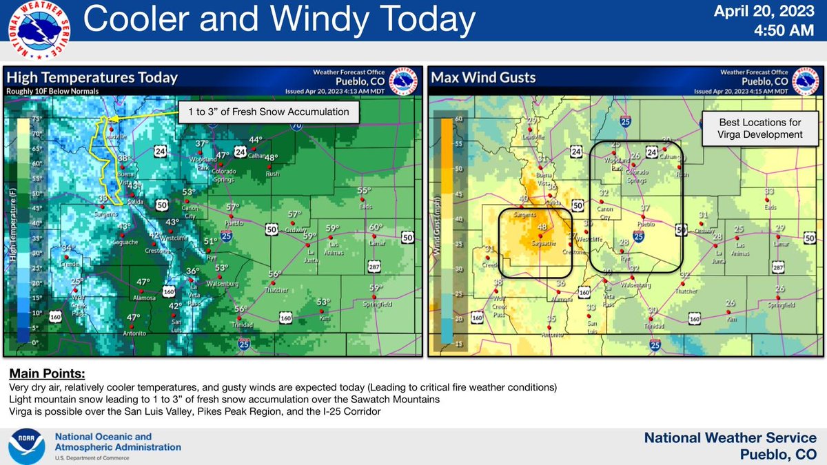 Very dry air, relatively cool temperatures, and gusty winds expected ...