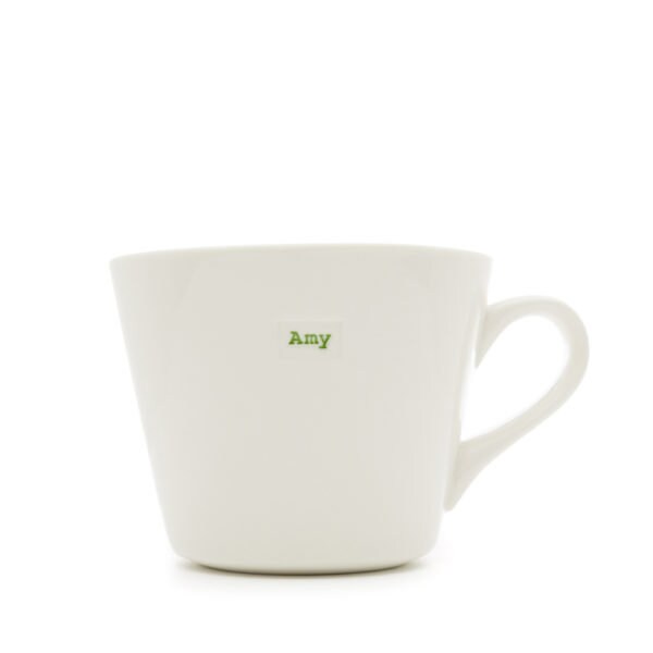 Excited to share the latest addition to my #etsy shop: Personalized Porcelain Word Range 'Amy' Bucket Mug etsy.me/40iYWcI #white #porcelain #Amy #personalized #gift #mug #wordrangemug #bucketmug #KeithBrymerJones #Charmel #shopindie #elevenseshour