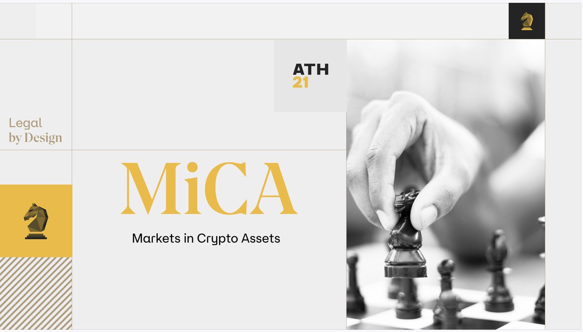 ⚠️HABEMUS MiCA.

Los legisladores de la Unión Europea acaban de aprobar con 517-38 el nuevo régimen de regulación MiCA. Empieza una nueva etapa en el ecosistema cripto!