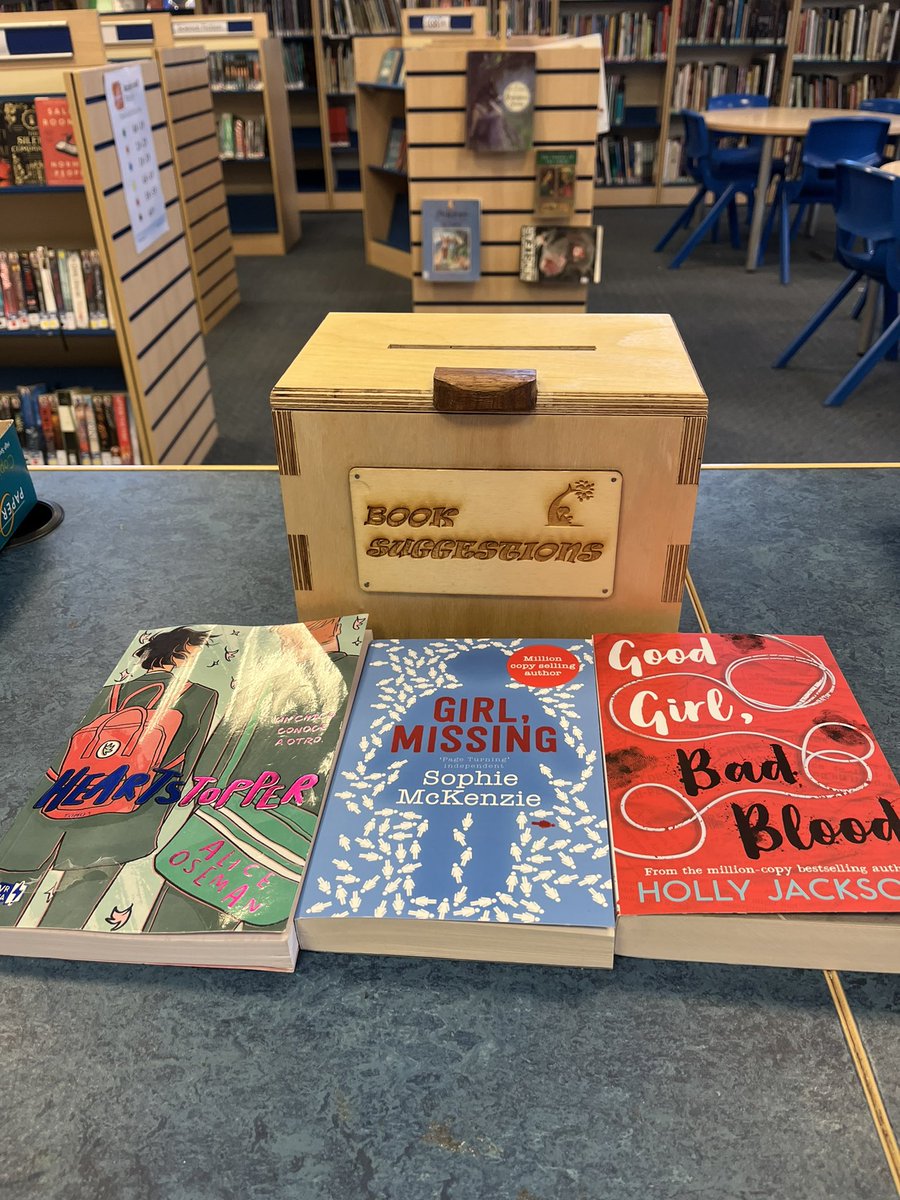 Thank-you Wyedean Students for your fabulous book suggestions! I have listened and the new books have started arriving! Some have already flown off the shelves before I could post! Also a big thanks you to @MFLWyedean for the Spanish addition of Heart Stopper Volume 1!#read