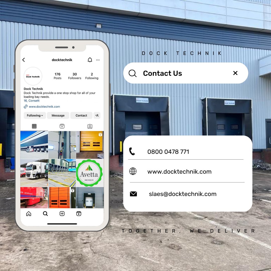 Follow us over on Instagram!

#docktechnik #dockleveller #loadingbays #fastactiondoor #rollershutter
