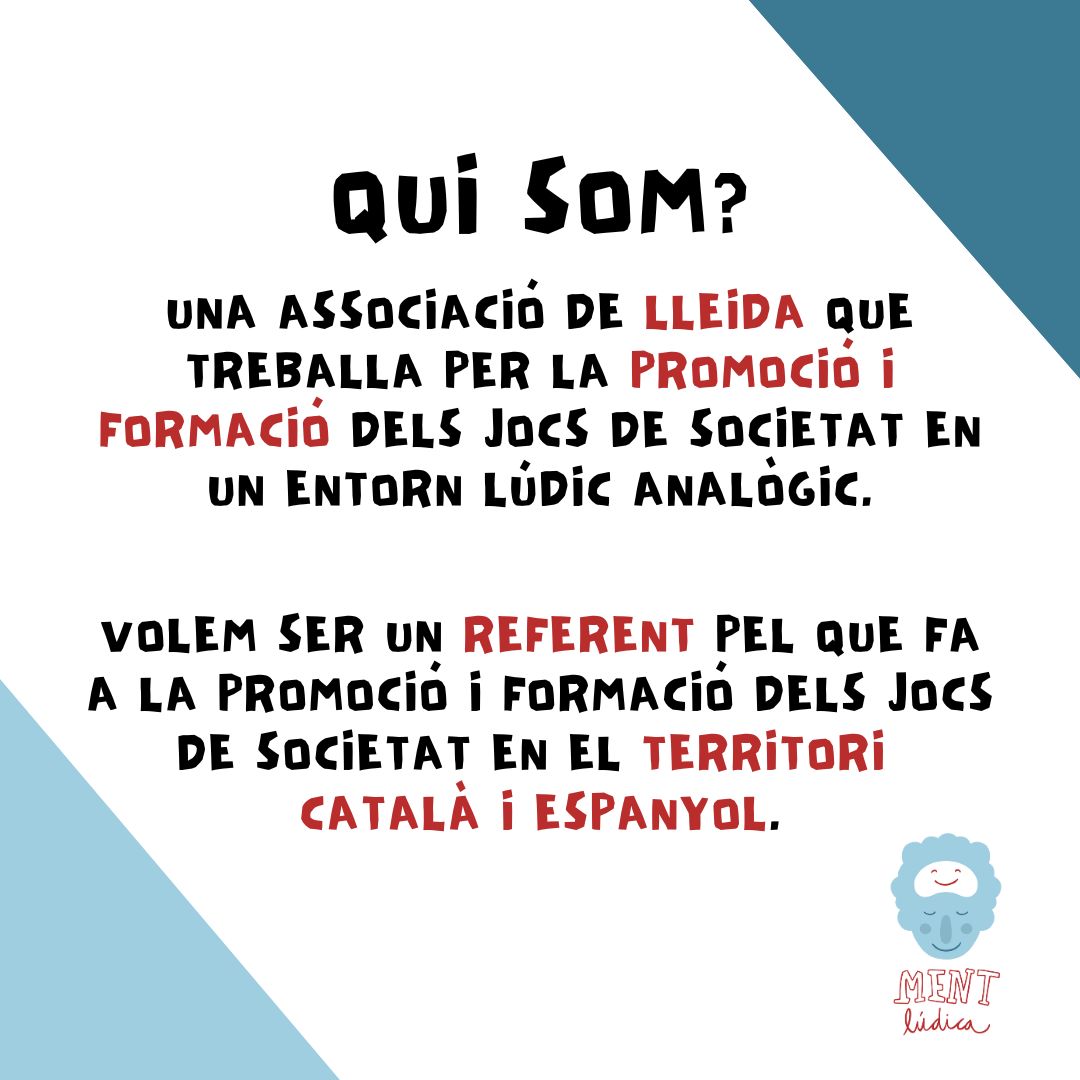 Quan parlem de Ment Lúdica segurament us venen moltes idees al cap, però qui som?

Agafem forces per ser un referent en la promoció dels jocs de taula a la societat!