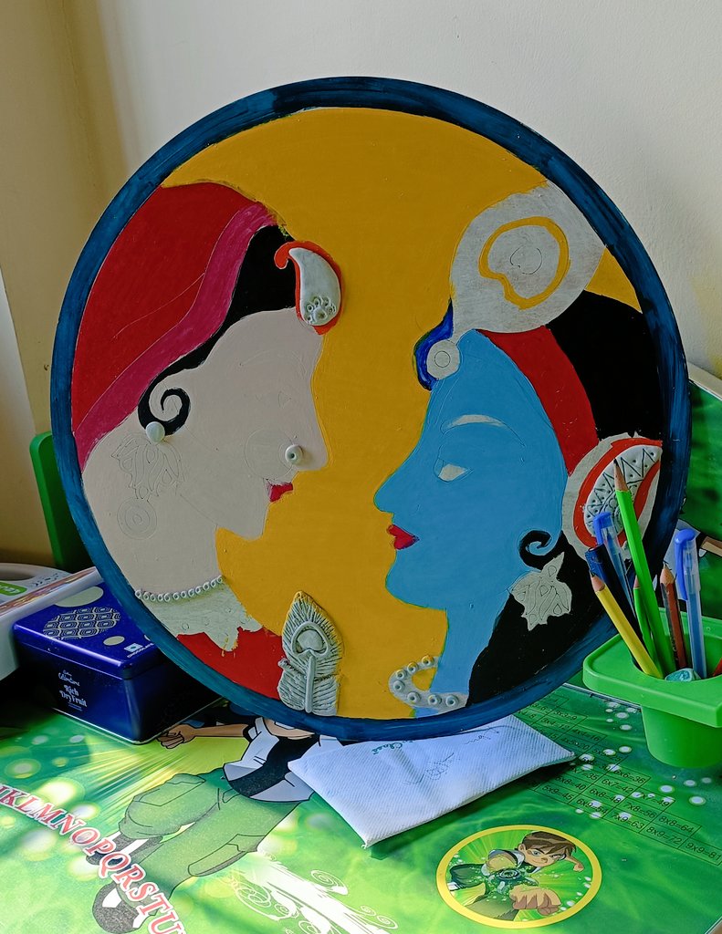 AbinashMohpatra's tweet photo. #RadheKrishna #HariOmm 

This is the latest #LippanArt by my wife #AswasanaPanda 

Superb https://t.co/qrt8X0x88E