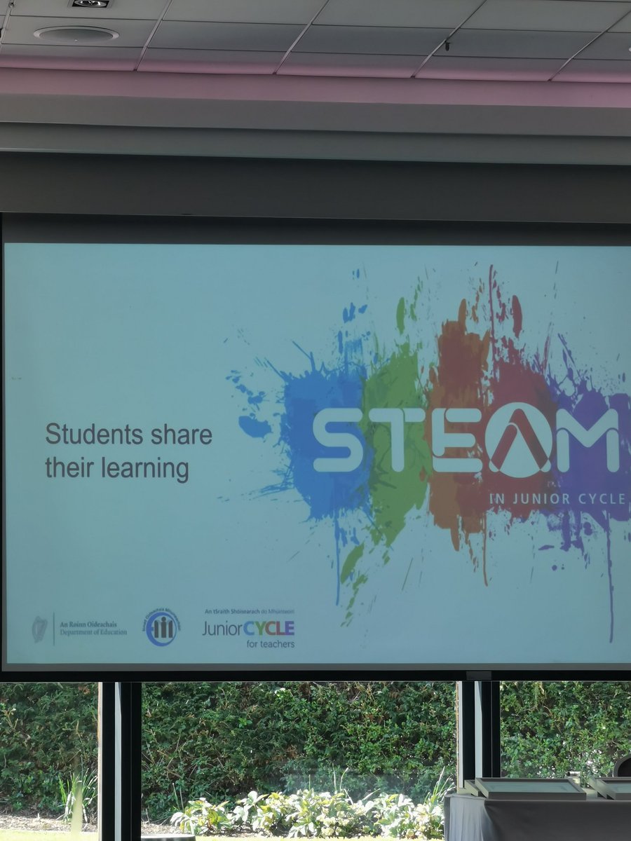 Great to be attending the STEAM in Action show case in the Tullamore Court Hotel. Lots of students sharing some great ideas from their projects #steaminaction @JCTSteAm