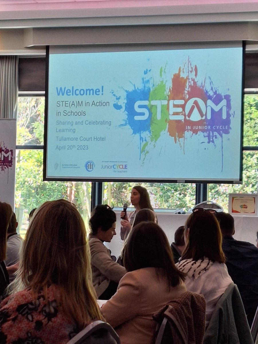 Our team are delighted to be here in Tullamore for STE(A)M in Action. Such a variety of projects from mainstream and special schools across the country. @JCTSTEaM #steaminaction