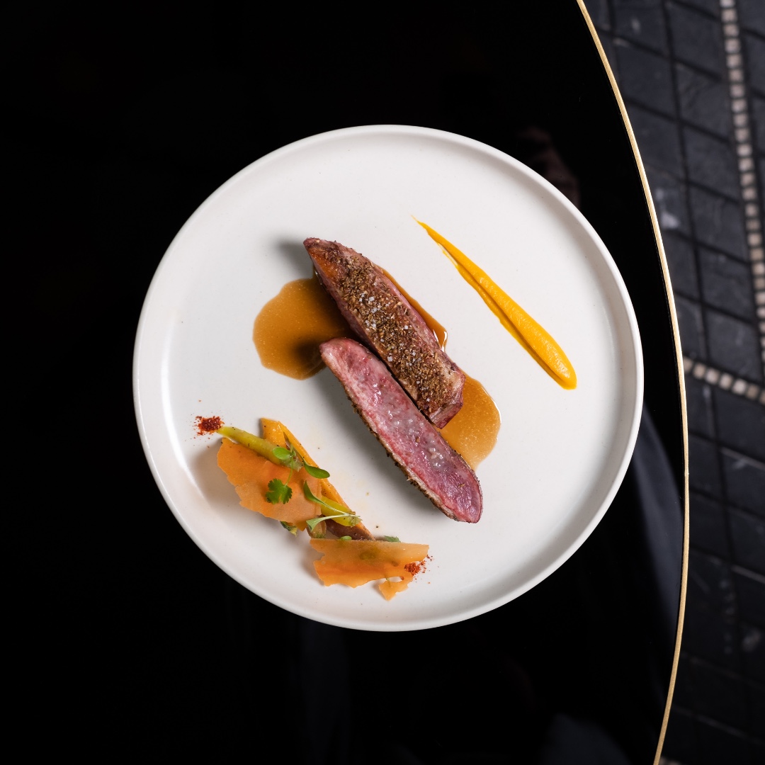 The #ArtOfPlating - Duck breast, honey glazed baby carrots and citrus sauce