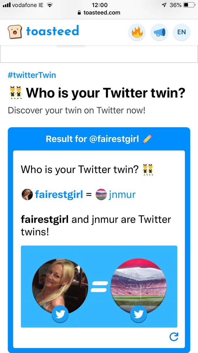 You’ve been twinned @jnmur 😂 does that mean I get an allowance 🤣🤣