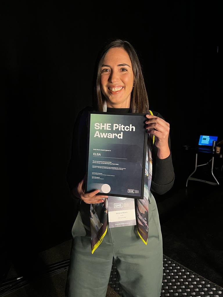 Amazing experience yesterday at the #SHE23 conference in Oslo 🇳🇴 organized by <a href="/SHE_Community_/">SHE Community</a> ! I like to learn how DEI conversations are taking place in different parts of the world and I also had the chance to be in the pitch party talking about #ELSA.