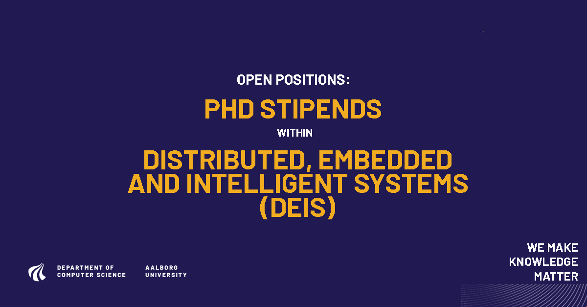 🎓Attention aspiring PhD students. @DEIS_aau_dk
has a number of PhD positions available in formal methods, #modelchecking, and #machinelearning for cyber-physical systems. Join us  and work on cutting-edge projects funded by VILLUM INVESTIGATOR  (S4OS)  lnkd.in/eUJ3z_mY
