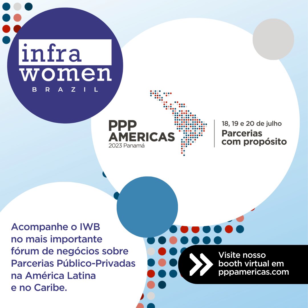 infrawomen's tweet photo. Vem aí o PPP Américas 2023! 

O IWB será parceiro do PPP Américas nesta edição que acontecerá no Panamá nos dias 18, 19 e 20 de julho. O evento será transmitido através da plataforma virtual no https://t.co/I2ybP8JmJb de maneira gratuita - basta se inscrever! https://t.co/SBMD21uf2i