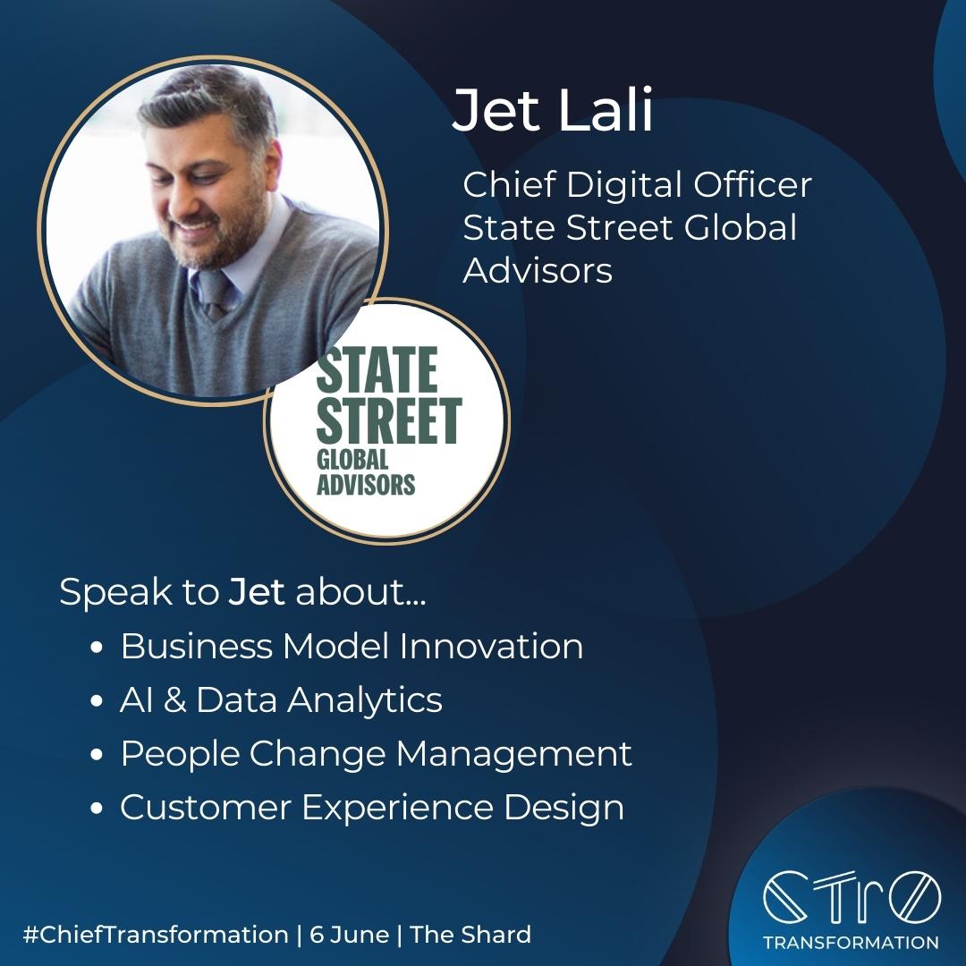CXOInnovation's tweet photo. Welcome Mr Jet Lali from @StateStreetGA to the Chief Transformation Officer Summit London on 6 June 2023!

📌Find out more at: https://t.co/RwxaXR63mw

#CXOInnovation #ChiefTransformation #londonsummit #CTRO #transformation #digitaltransformation #AI #innovation #CX https://t.co/Lvd4YsF4MA