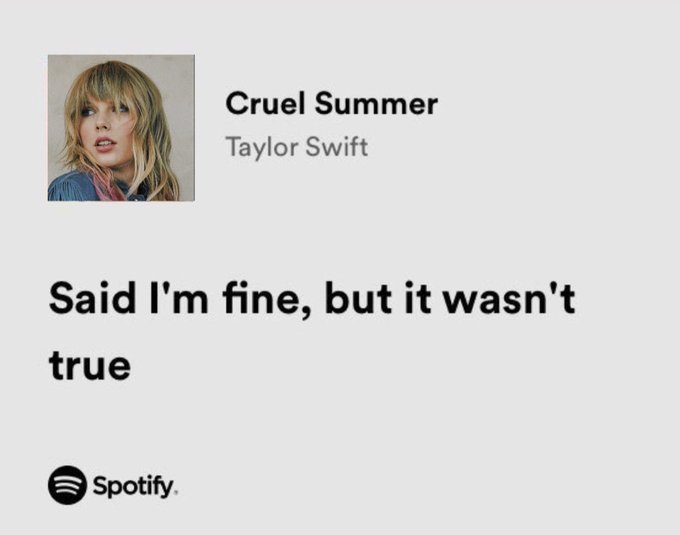 thesadbaby's tweet photo. taylor swift / cruel summer https://t.co/guuNH6VU6R