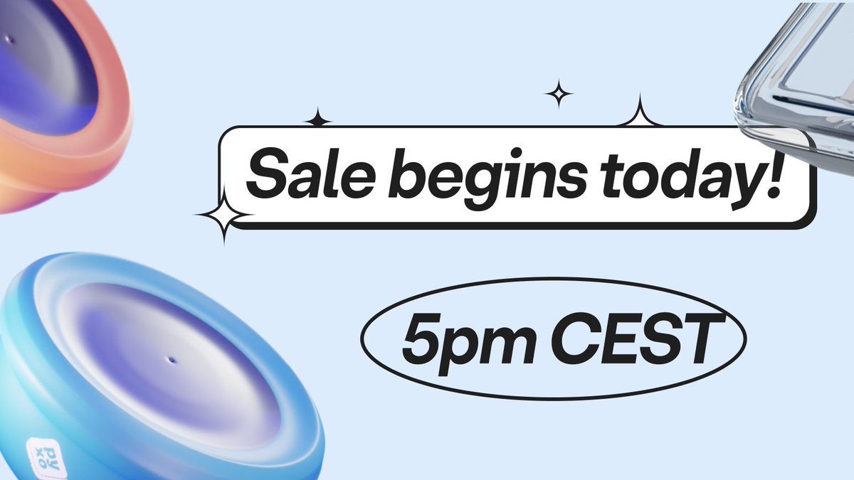 🚨 4 HOURS LEFT

👀 1000 #Utility NFTs to earn 💰 and save the 🌎
🏷 38 $MATIC /NFT

⏲ Wen?
5PM CEST 🇫🇷
11AM EDT🇺🇸
8.30PM IST🇮🇳

📍 pyxo.erable.com