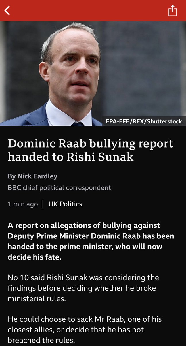 GyllKing's tweet photo. He could CHOOSE to sack Raab, one of his closest allies. https://t.co/s5trYNxOQ8