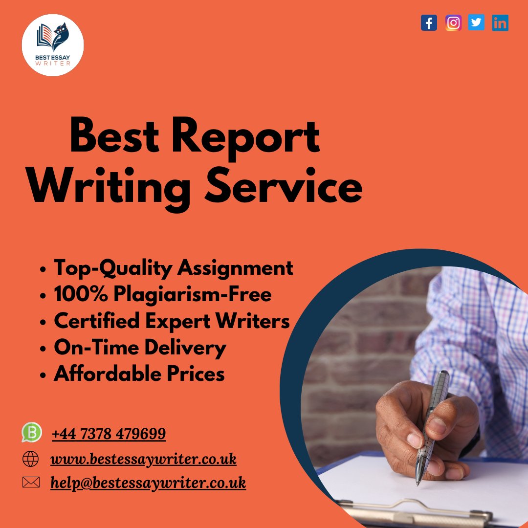 BestEssayWrit13's tweet image. Be confident! Because you choose our Online Report Writing Services. We prefer that you submit your assignment before the deadline. We firmly uphold our promises and never compromise on quality.

#reportwriting #reportwritingservice #onlinereportwritingassignmenthelp