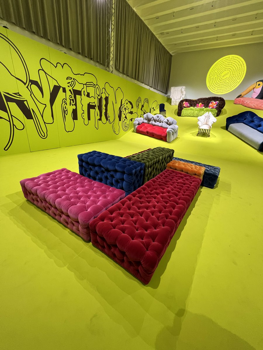nayom1___'s tweet photo. From mind-bending sofas to disco ball egg-shaped seats &amp; statues, day 3 of Milano Design Week was all about bending the norms of spatial perception🌀

#milandesignweek2023  @another1_io  @LoeweOfficial  @triennalemilano https://t.co/1zVgASkN7y