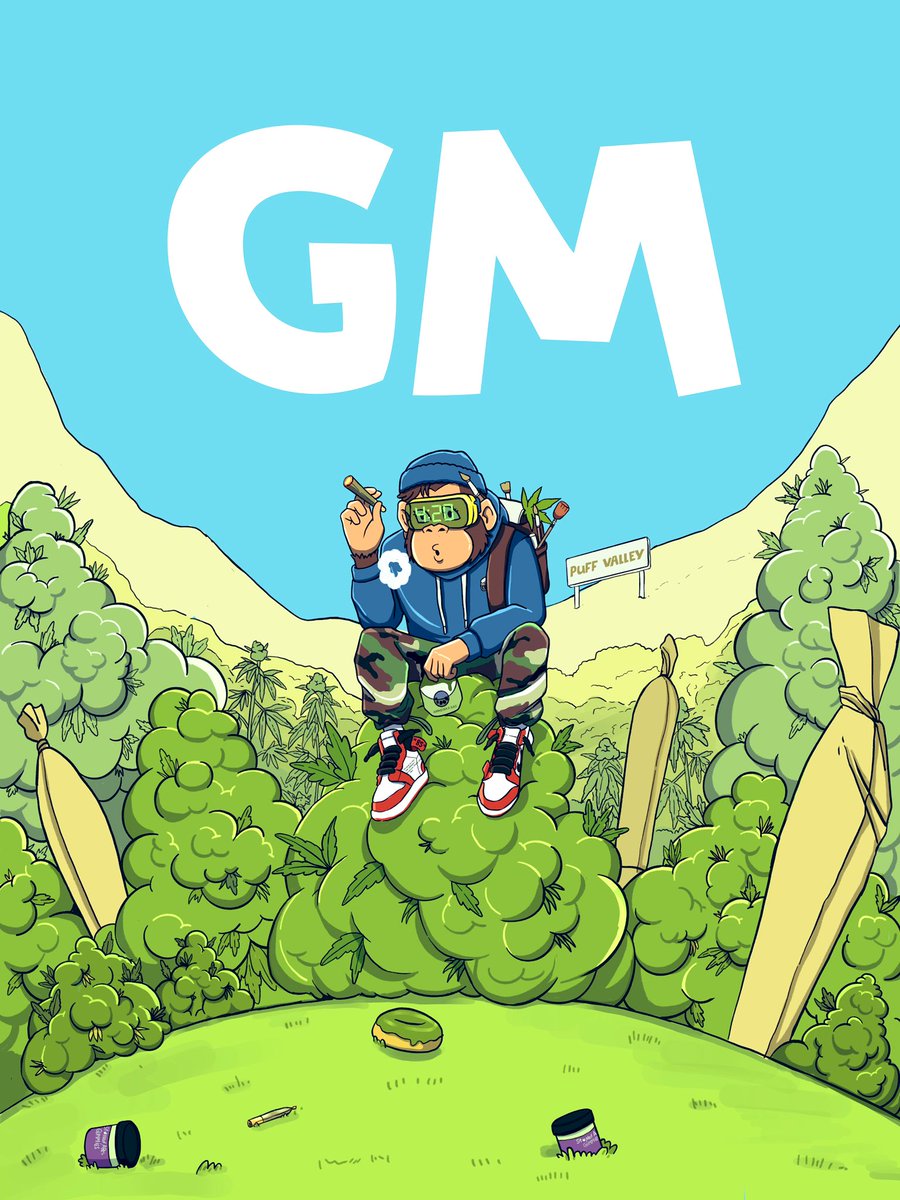 GM everyone 

Happy 420! 

Today, let's remember that the real high comes from the people we surround ourselves with, the experiences we cherish, and the memories we create. Also, weed helps 😉

Happy high holidays 💨💨🤌

 💚<a href="/StonedApeCrew/">Stoned Ape Crew</a>

S/O @Valenci_Club for my 420 artwork