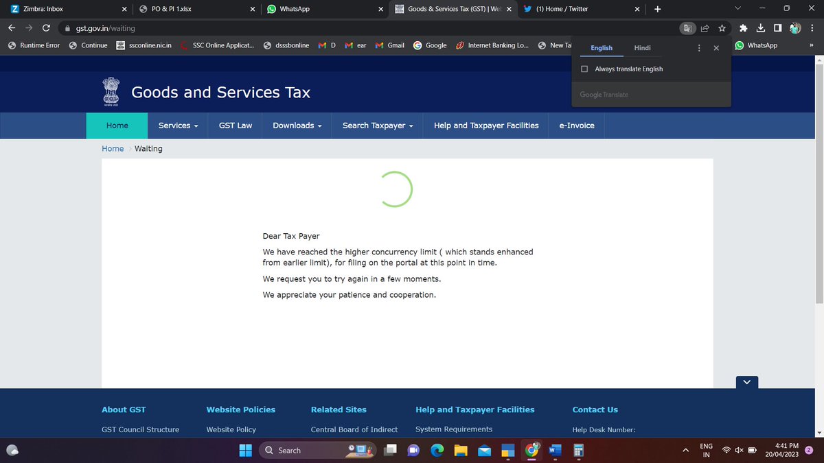 Today is the last date of filing GST 3B return but GST portal not working.<a href="/GST_Council/">GST Council</a>