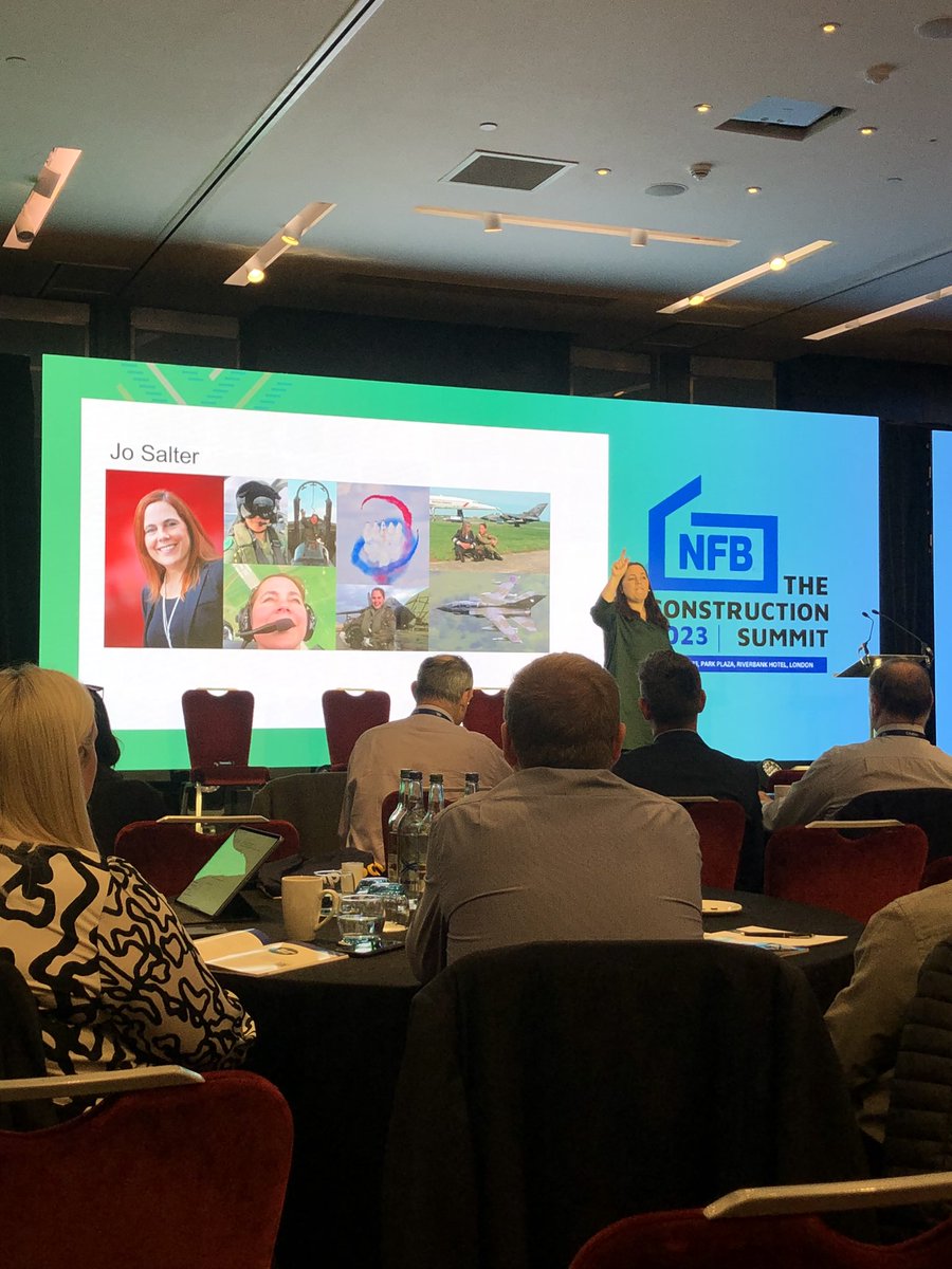 nfbuilders's tweet photo. Thank you Jo Salter, the first female fast-jet pilot in the Royal Air Force, for a fantastic, inspirational talk! #NFBsummit https://t.co/rbXfmHdOqk