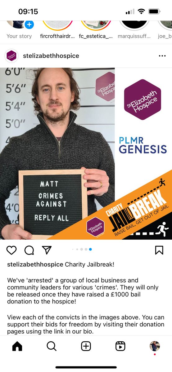 mattjstott's tweet photo. KEEP DONATING PLEASE! 🙏🏻

I need a huge lunchtime surge to reach my £1,000 fundraising bail &amp; get released from my Town Hall cell for @StElizabethHosp's Jailbreak Challenge!

£12 = 5 bereavement packs
£26.45 = 1 hour inpatient care

https://t.co/Nzw1gyG7wo

@GenesisPRuk @PLMRLtd https://t.co/GkO178l6GA