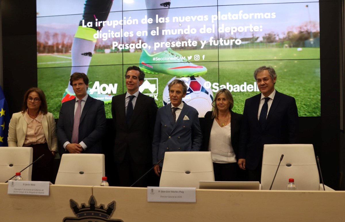 Expertos en #DerechoDeportivo analizan en el #ICAM las nuevas plataformas digitales y tendencias en la retransmisión deportiva web.icam.es/expertos-en-de…
cc  <a href="/marlen_estevez_/">Marlen Estevez</a>, <a href="/earnaldob/">Enrique Arnaldo Benzo</a>, <a href="/isdeuniversity/">ISDE Law Business School</a>
#ISC2023