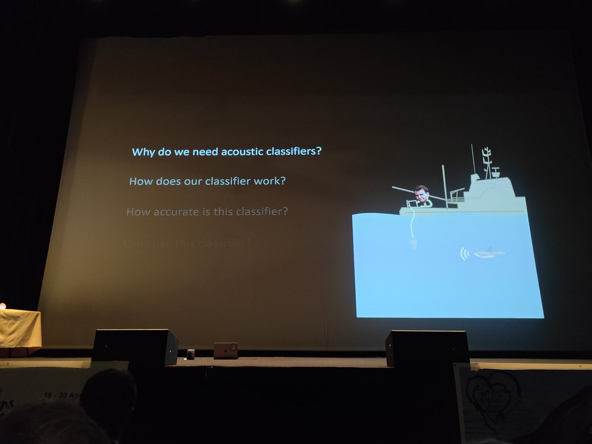 melanthropics's tweet image. New approach to presentations - background music made up of dolphin whistles! 

#ECSconference2023