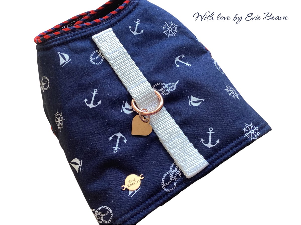 EvieBeavies's tweet photo. Excited to share the latest addition to my #etsy shop: NAVY PET HARNESS anchor ship nautical navy white handmade unique Xxs-small pet dog puppy cat kitten adjustable velcro D ring Summer gift https://t.co/OklZjMgBFF #blue #white #chest #hookloop #cat #nauticalharness # https://t.co/9c67nhJNgL