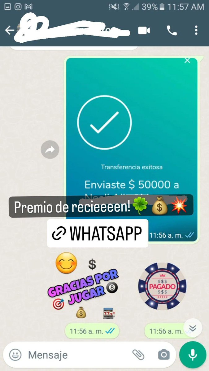 Premio de hoy!! El joker esta con todo 🍀💥💰💲🎰🔥🥳Anímate a probar suerte con nosotros!Plataforma #zeus Mínimo de carga $500 ! Pagos en el día! Sin minimo de retiro..

wa.me/message/LZOLYT…

#casino #pnline #casinonline #casinoonline #jugaygana #apostaygana #ganaplata #facil