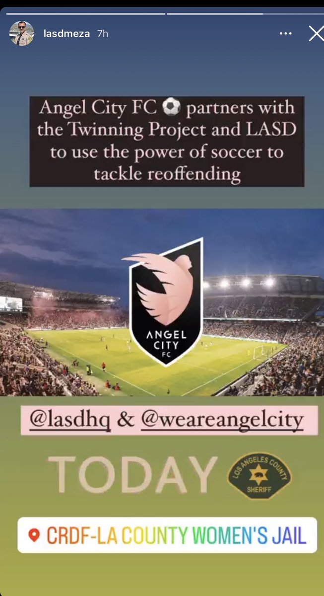 Huge thanks to Dr Melissa Kelley and <a href="/LASDSergio/">Sergio Aloma, Assistant Sheriff (Retired)</a> and his set of superstar staff at the CRDF for an amazing launch of the <a href="/ProjectTwinning/">Twinning Project</a> with <a href="/weareangelcity/">Angel City FC</a>