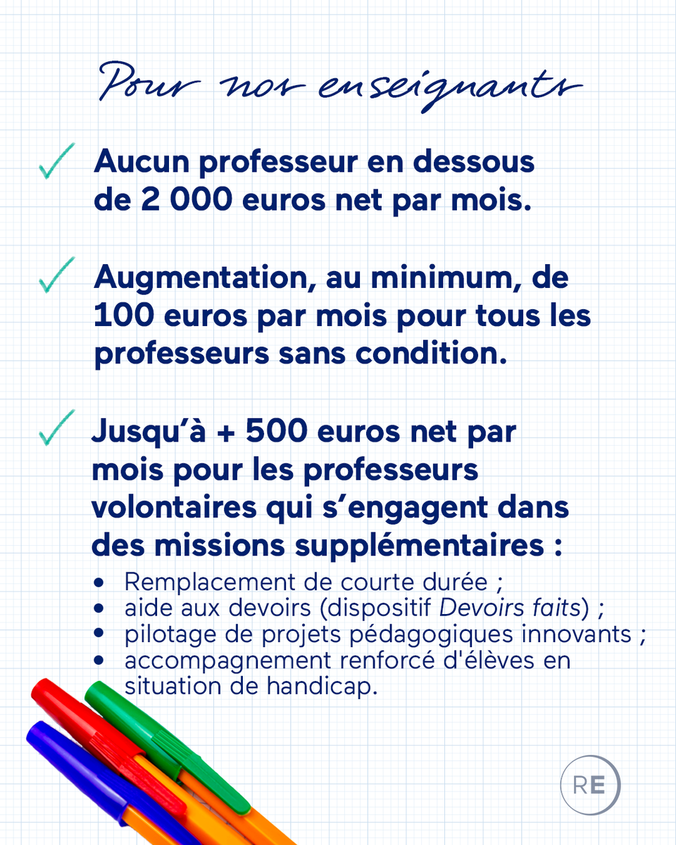 Renaissance's tweet photo. Donner plus à ceux qui donnent tant pour l'école de la République et ses enfants : https://t.co/de6k8NWTZX