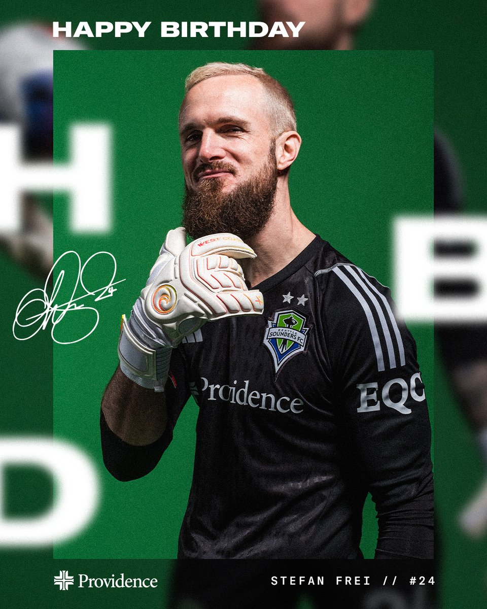 SoundersFC's tweet photo. Happy birthday to the one and only @Stefan24Frei! 🥳

@providence x #Sounders https://t.co/QEddz3u4yU