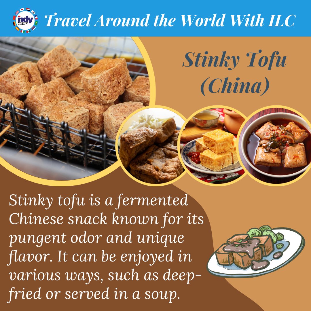 LanguageIndy's tweet photo. While stinky tofu may not be for everyone, it is definitely worth trying for those who are adventurous eaters! 👃👃👃

#StinkyTofu #ChineseFood #TravelAroundTheWorld #LanguageLearning #LanguageClasses https://t.co/HZTcxWKnjf