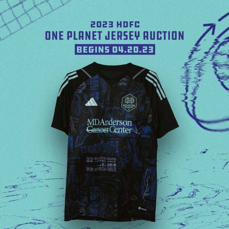 HoustonDynamo's tweet photo. 🌎🤘 | Our 𝐎𝐧𝐞 𝐏𝐥𝐚𝐧𝐞𝐭 jerseys are now up for auction! 
(𝙋𝙎:𝙏𝙝𝙚𝙮 𝙬𝙞𝙡𝙡 𝙗𝙚 𝙜𝙖𝙢𝙚 𝙬𝙤𝙧𝙣🤩)

All proceeds will go to towards @buffalobayou for their contribution in helping to keep Buffalo Bayou clean! 

#HoldItDown