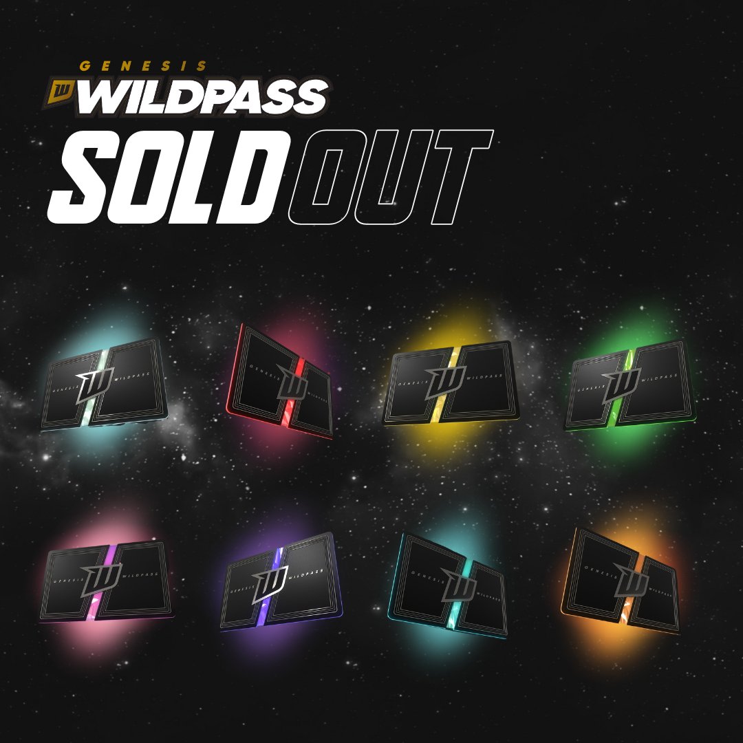 WILDPASS IS SOLD OUT 🎉 Thank you from everyone here on the Wildcard team, we cannot wait to get you all in the arena with us 🙌 Missed out on the action? Check it out here magiceden.io/collections/po…